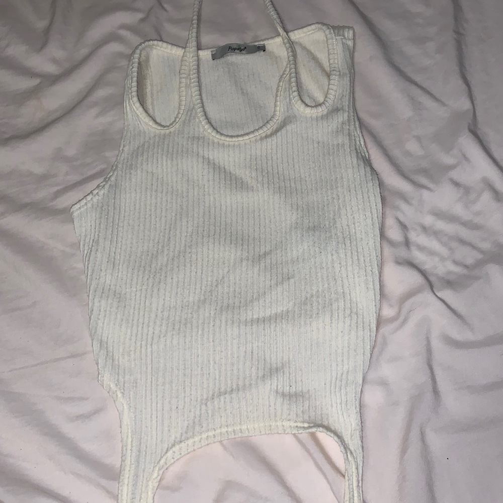 White crop top
